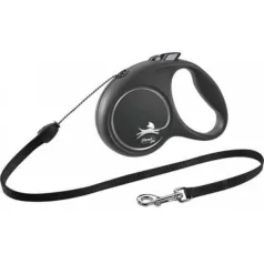 Flexi Black Design M zsinór 5m 20kg-ig Ezüst