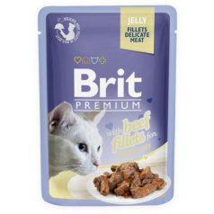 Brit Premium Cat Delicate Fillets in Jelly with Beef 85g