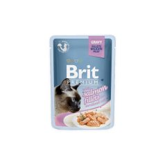   Brit Premium Cat Delicate Fillets in Gravy with Salmon for Sterilised 85g