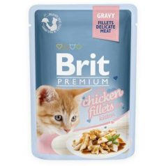   Brit Premium Cat Delicate Fillets in Gravy with Chicken for Kitten 85g