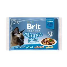   Brit Premium Cat Delicate Fillets in Gravy Dinner Plate 340 g (4×85 g)