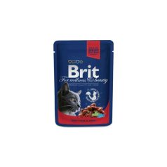 Brit Premium Cat Pouches with Beef Stew & Peas 100 g