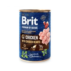  Brit Premium by Nature Adult Chicken with Chicken Hearts konzervy 800g