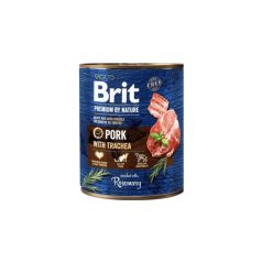 Brit Premium by Nature Adult Pork with Trachea konzervy 800g