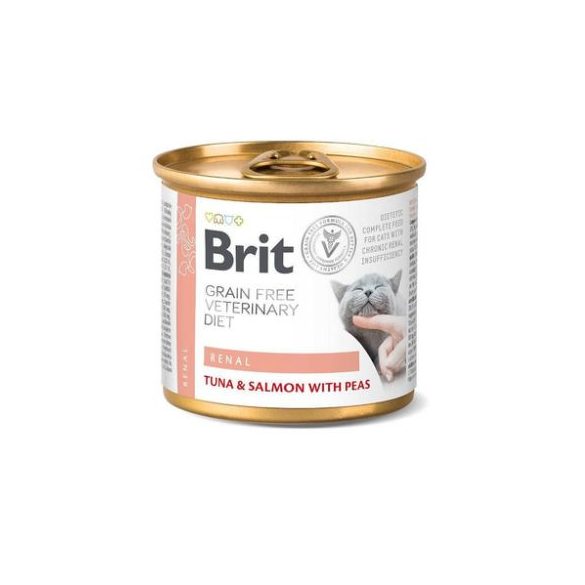 Brit Veterinary Diets Cat GF Renal konzerva 200g