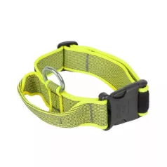   Julius K9 obojok s rukoväťou a vymeniteľným nápisom 40 mm / 38–53 neónovo-sivý