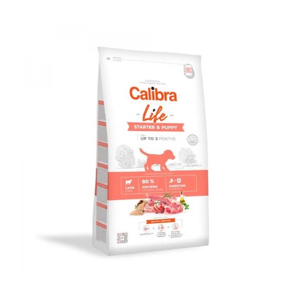 Calibra Dog Life Starter & Puppy Lamb krmivo pre psov 12 kg