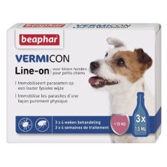   Beaphar Vermicon Line On Spot On pre psov (do 15 kg) 3×1,5 ml