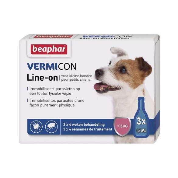 Beaphar Vermicon Line On Spot On pre psov (do 15 kg) 3×1,5 ml