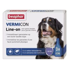   Beaphar Vermicon Line On Spot On pre psov (nad 30 kg) 3x4,5 ml