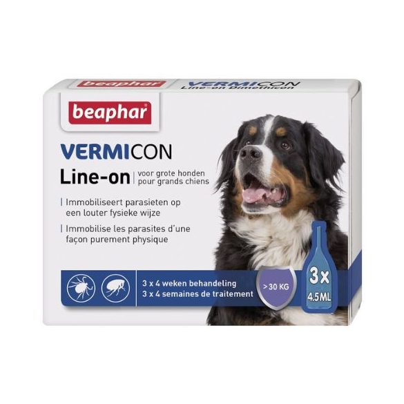 Beaphar Vermicon Line On Spot On pre psov (nad 30 kg) 3x4,5 ml