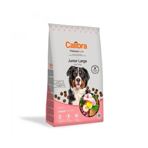 Calibra Dog Premium Line Junior Large krmivo pre psov 12 kg