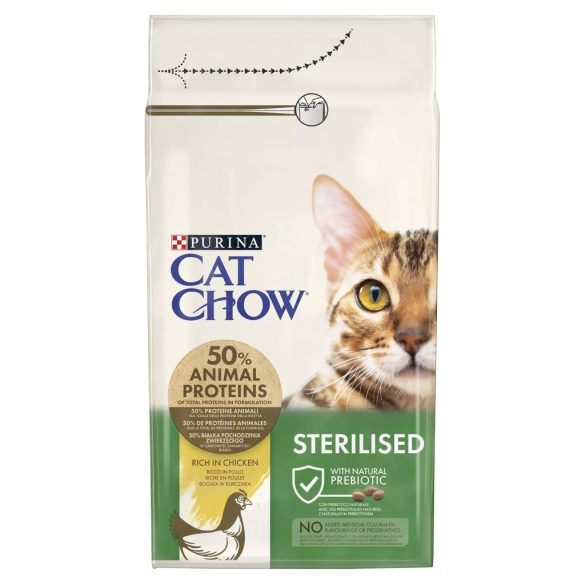 CAT CHOW Sterilised s kuracím mäsom