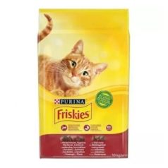   Friskies s hovädzím, kuracím mäsom a zeleninou suché krmivo pre mačky 10 kg