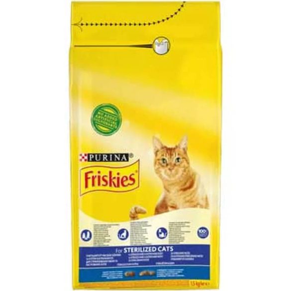 Friskies Steril s lososom a zeleninou suché krmivo pre mačky 10 kg