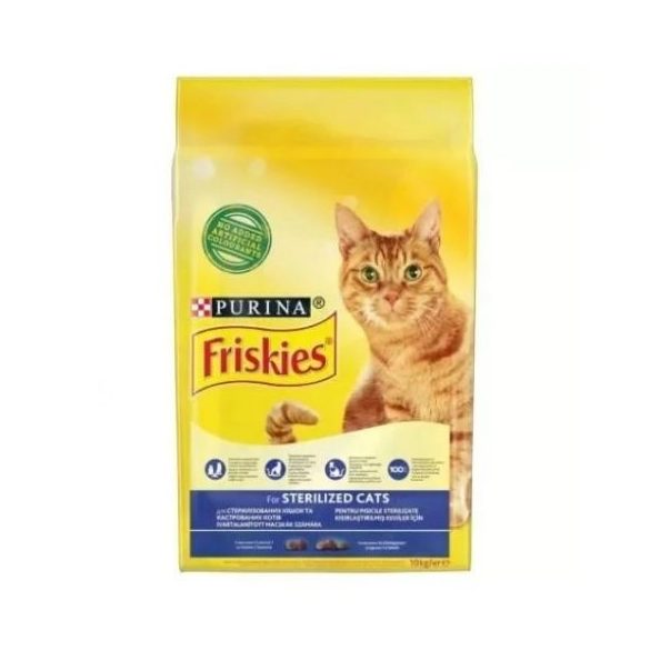Friskies Steril Lazaccal és zöldségekkel száraz macskaeledel 10 kg