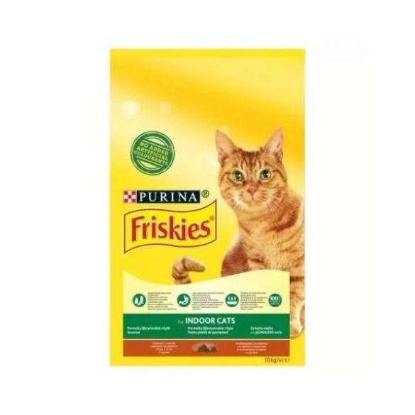 Friskies Indoor s kuracím mäsom a pridanou záhradnou zeleninou 10kg