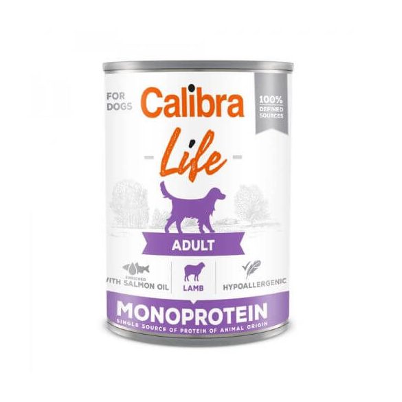 Calibra Dog Life Adult Lamb konzerva 400g