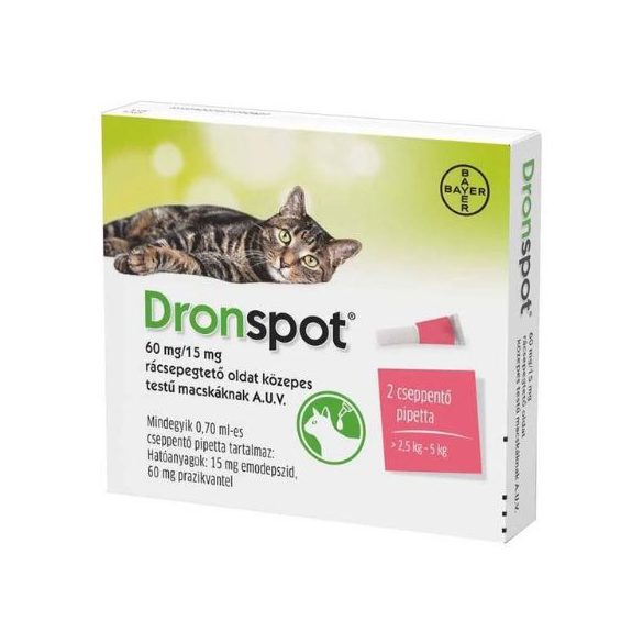 Dronspot Spot-on pre mačky 0,7 ml (2,5–5 kg) 2x