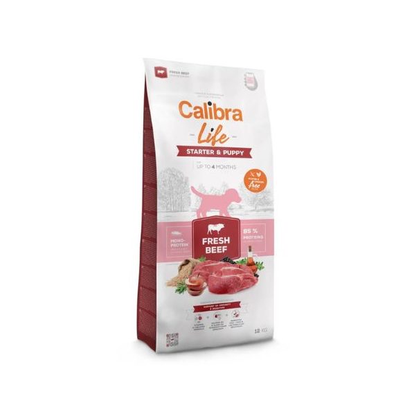 Calibra Dog Life Starter & Puppy Fresh Beef krmivo pre psov 12 kg