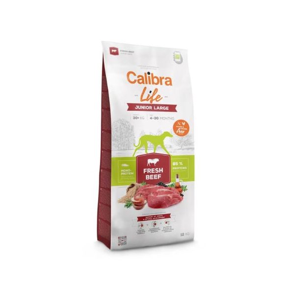 Calibra Dog Life Junior Large Breed Fresh Beef krmivo pre psov 12 kg