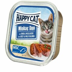Happy Cat Minkas Duo Hovädzie-Divý losos 100g