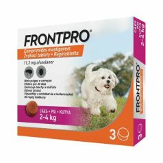 Frontpro žuvacie tablety pre psy XS 2-4 kg 3x11 mg