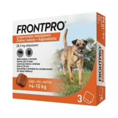 Frontpro žuvacie tablety pre psy S 4-10kg 3x28mg