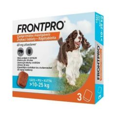 Frontpro žuvacie tablety pre psy M 10-25 kg 3x68 mg
