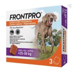 Frontpro žuvacie tablety pre psy L 25-50kg 3x136mg
