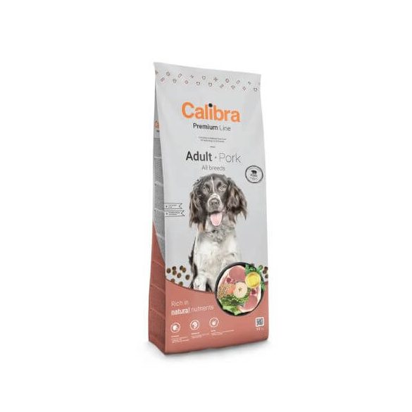 Calibra Dog Premium Line Adult Pork krmivo pre psov 12 kg