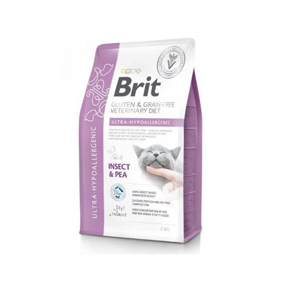 Brit Veterinary Diets Cat GF Ultra‑Hypoallergenic 2 kg