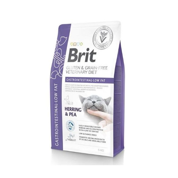 Brit Veterinary Diets Cat GF Gastrointestinal-Low fat 5 kg