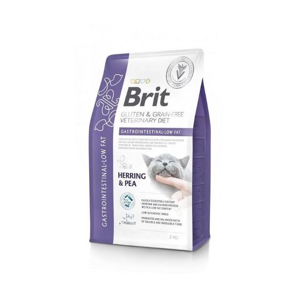 Brit Veterinary Diets Cat GF Gastrointestinal-Low fat 2kg