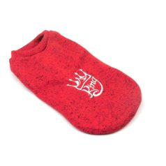 Pletený Sveter Červený L - S Nápisom King