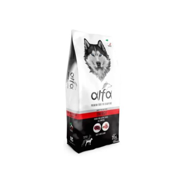 Alfa Energy Beef&Lamb 28/17 száraz kutyatáp 20kg