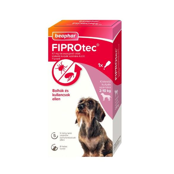 Beaphar Fiprotec Dog S 1x spot-on roztok proti blchám a kliešťom pre malé psy (2-10kg)