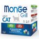 Monge Cat Grill Multibox Adult králik–jahňa 12x85g