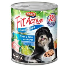   Panzi FitActive Adult Dog mäso, ryba a hruška 1240g konzervy krmivo pre psov