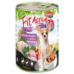   Panzi FitActive Adult Dog konzervy s kačicou, zajacom a jablkom 415g
