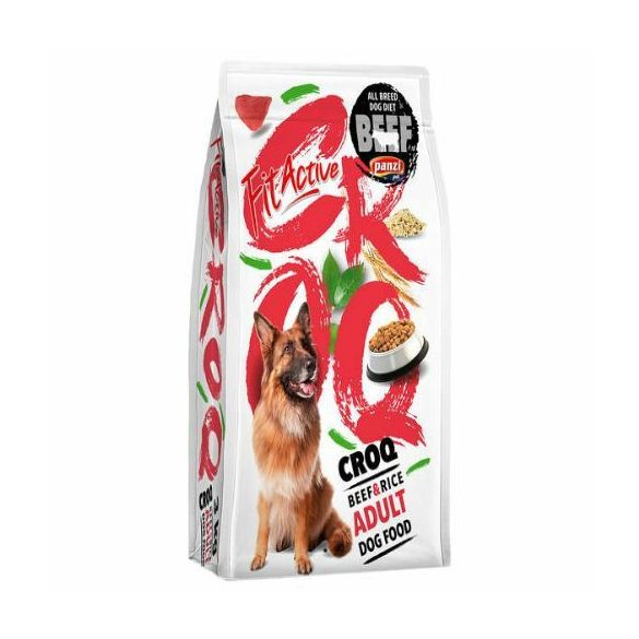 Panzi FitActive CROQ Premium Beef&Rice 15kg krmivo pre psov