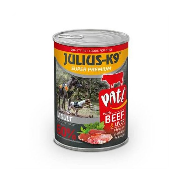 Julius-K9 konzerva Beef & Liver (hovädzie a pečeň) 400 g