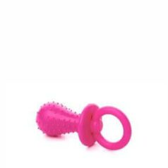 JK gumový cumlík s výstupkami ružový 9 cm