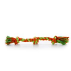   JK bavlnená preťahovacia hračka pre psov 3 uzly mix farieb 35 cm