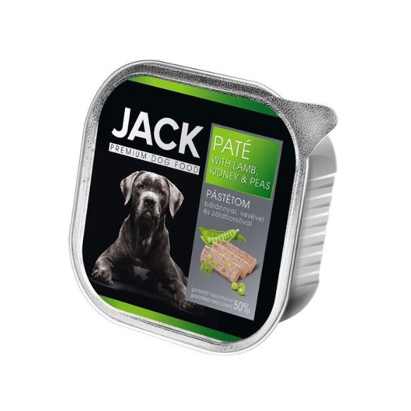 Jack jahňacia paštéta s obličkami a hrachom 150g