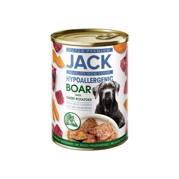 Jack hypoalergénna paštéta 400g s diviačím mäsom a batatmi