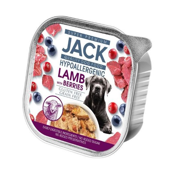Jack hypoalergénna paštéta 150g s jahňacím mäsom a lesným ovocím
