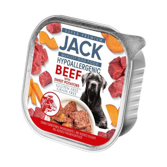 Jack hypoalergénna paštéta 150g s hovädzím mäsom a batatmi