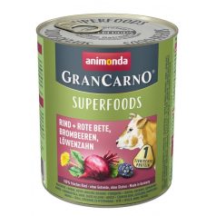   Animonda GranCarno Adult (superfood) hovädzie, cvikla, černice, púpava konzerva 800g