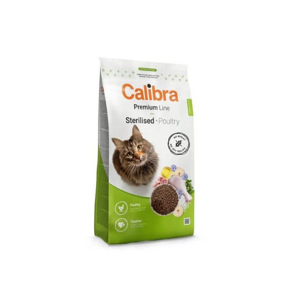 Calibra Cat Premium Line Sterilised Poultry krmivo pre mačky 10kg